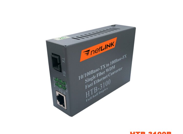 Bộ chuyển đổi quang điện 10/100M Single Fiber Netlink HTB-3100AB (1 Sợi quang)